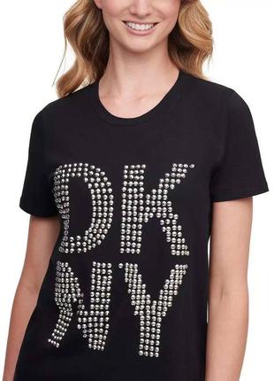 Футболка dkny черная женская6 фото