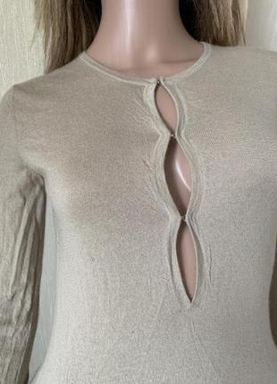 Тонкий кашемировый джемпер кашемир 100% люкс rosa cashmere2 фото