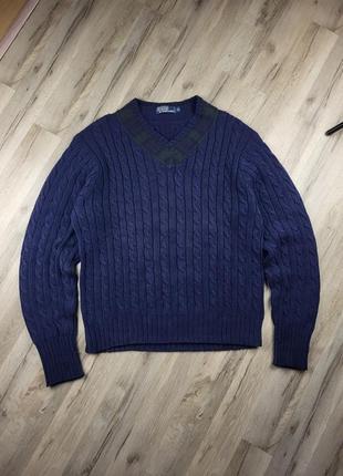 Кофта светр крупна в'язка polo ralph lauren vintage