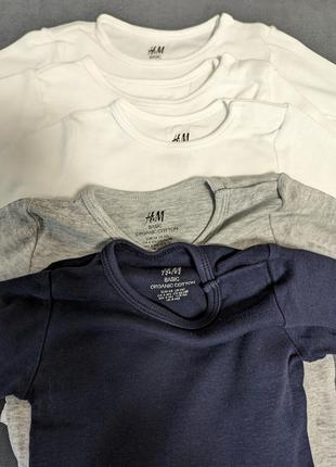 Бодики набор h&amp;m 68р 2
