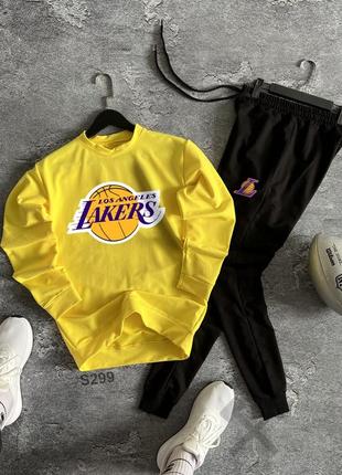 Весенний спортивный костюм la lakers свитшот + штаны