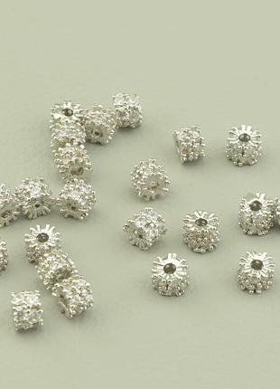 Вставка фіаніт 4х3мм. (родій)