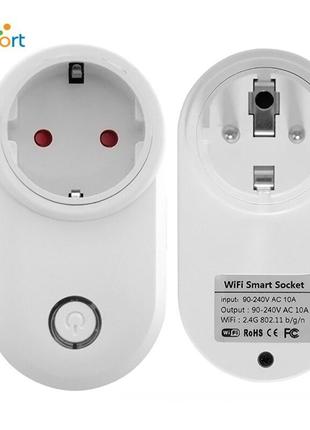 Розумна розетка з wi-fi керуванням socket sa-14 10a (6996)