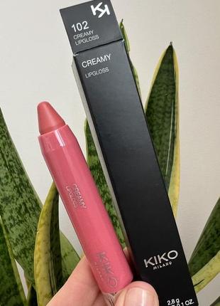 Блиск для губ kiko milano creamy lipgloss   🌸102