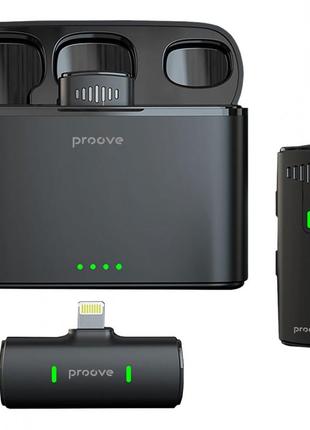 Беспроводной петличный микрофон proove demo lightning black