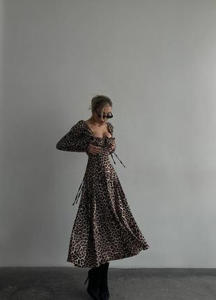 Сукня софт леопард6 фото