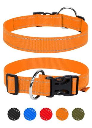 Ошейник dog extreme нейлоновый регулируемый (ширина 20мм, длина 25-40 см) оранжевый