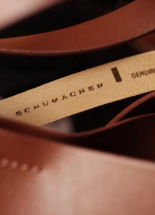 Кожаный ремень пояс schumacher (massimo dutti, cos, arket, ralph lauren)6 фото