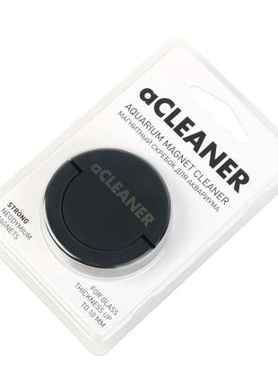 Магнитный скребок acleaner black для аквариумов с толщиной стекла до 10 мм