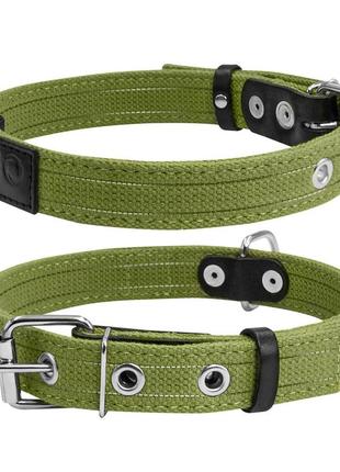Ошейник х/б тесьма collar брезент двойной (ширина 25мм, длина 41-53см)