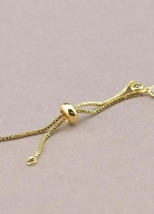 Основа під браслет фіаніт 55х4мм (позолота 18к (лимонна))