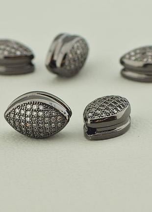 Вставка фианит 13х8 (хром)