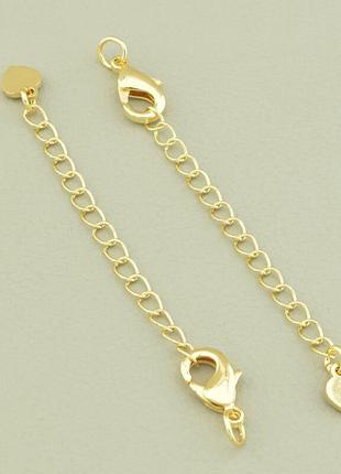 Замочек для браслетов бус фурнитура   12х6мм.(позолота 18к)