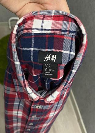 Клетчатая рубашка от бренда h&m5 фото