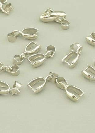 Держатель для кулона металл 12x6мм.