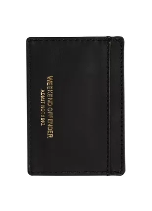 Визитница weekend offender leather card holder black