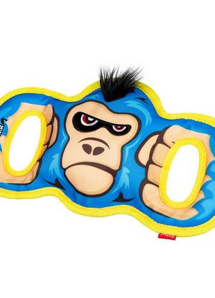Игрушка для больших собак горилла с пищалкой gigwi mighty challenge, износостойкий текстиль, l, 34 см