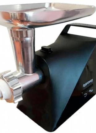 Мясорубка rainberg rb-679 3000w black 2в1 электрическая электро соковыжималка электро мясорубка gw