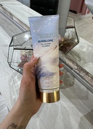 Лосьон для тела victoria`s secret sunslope icy coconut &amp; amber