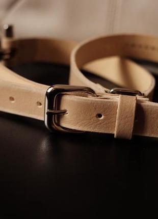 Кожаный ремень пояс schumacher (massimo dutti, cos, arket, ralph lauren)