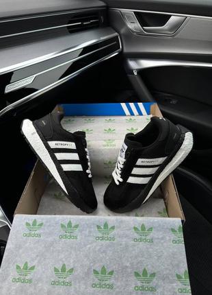 Чоловічі кросівки adidas originals retropy e5  black white2 фото