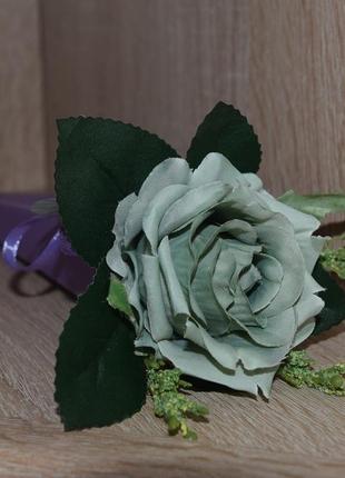 Продано букетик "блакитна троянда" подарунок коханій дівчині, жінці, подрузі4 фото