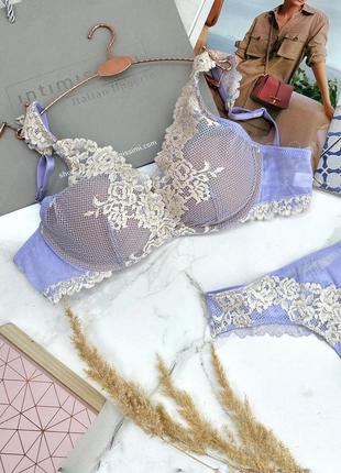 Изысканный комплект белья от intimissimi из коллекции pretty flowers осень-зима 2024🪻💜3 фото