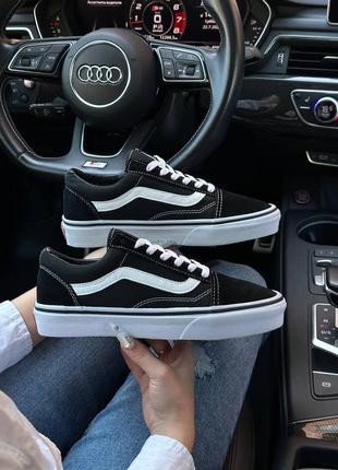 Женские кроссовки vans old skool black white premium кеды ванс олд скул2 фото