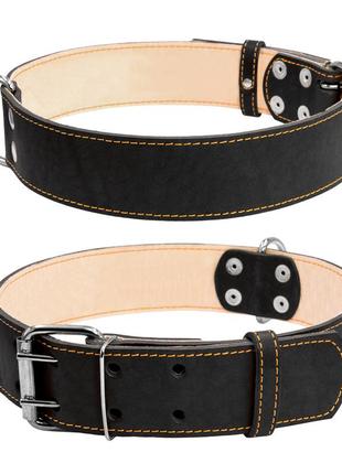 Ошейник "collar" двойной (ширина 45мм, длина 56-68см) черный