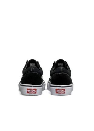 Жіночі кросівки vans old skool black white premium кеди ванс олд скул3 фото