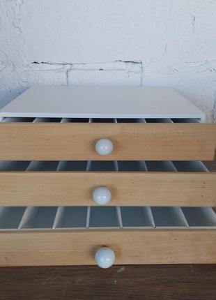 Шкатулка wooden organizer для муліне2 фото