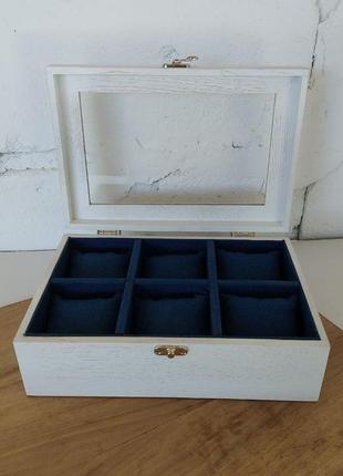 Шкатулка  6 годинників, дуб