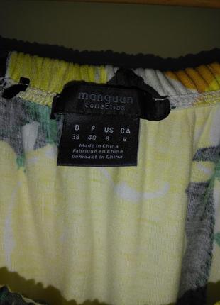 Яскрава футболка / топ / блуза в лимони manguun 🍋 в стилі d&g (100% віскоза)6 фото