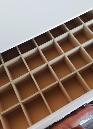 Комод для колекціонування tm wooden organizer "individual white & beige" білий ds0044 фото