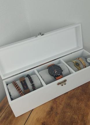 Скринька для зберігання наручних аксесуарів,  тм wooden organizer