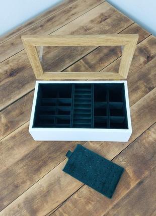 Шкатулка деревянная для jewellery, тм wooden organizer