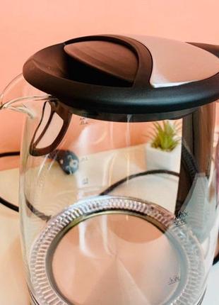 Электрический чайник ,стеклянный rainberg rb-703, 2 литра reinberg gw