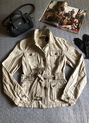 Новий, котоновий тренч олд мані, куртка, жакет від dkny, оригінал, р. s-m