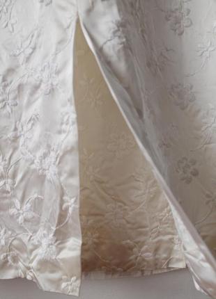 Вінтажна вишита весільна сукня з німеччини, молочний колір,  свадебное платье винтаж7 фото