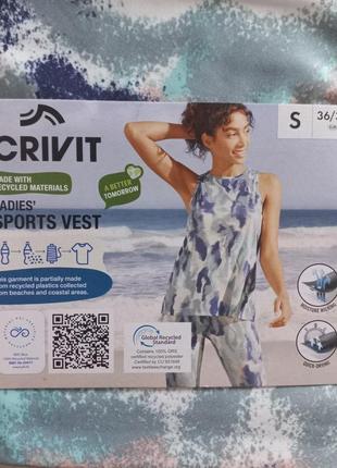 Спортивная майка crivit 
германия
100% полиестер
размер s,m,l
соответствует размеру
225 грн1 фото