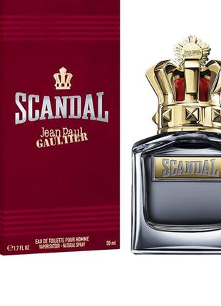 Парфум jean paul gaultier scandal pour homme toilette100 мл3 фото