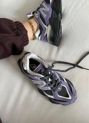 Кроссовки new balance 9060 violet noir6 фото