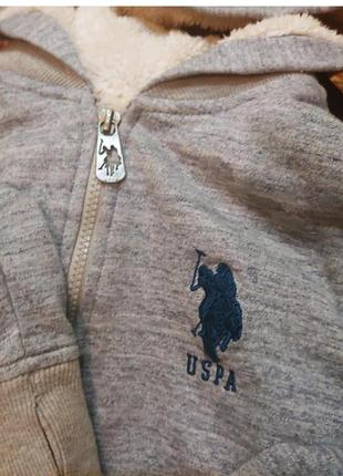 Худи пайта толстовка на меху поло бренд u.s.polo assn160/165 брен2 фото