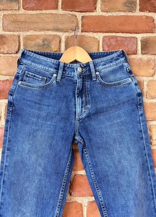 Синие длинные джинсы на высокий рост скинни skinny классические имталия s/m 27/322 фото