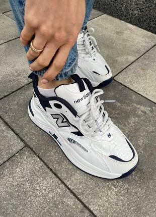 New balance 990 new white blue новинка трендові білі кросівки баланс з сіткою демісезон унісекс білі брендові кросівки з сіткою жіночі чоловічі