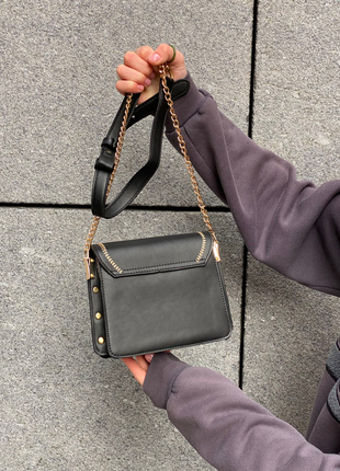 Жіноча сумка крос-боді чорна2 фото
