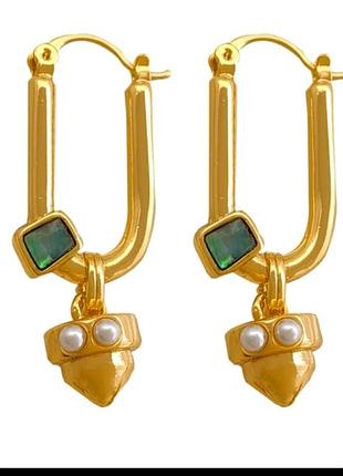 Серьги люксовая бижутерия