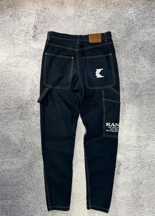 Karl kani винтжанные карго штаны джинсы мужские