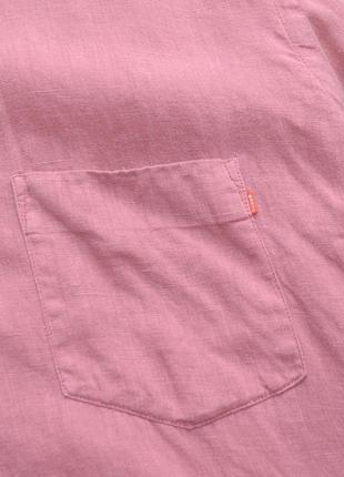 Hugo boss лляна сорочка 100% льон оригінал пастельний колір р. l8 фото