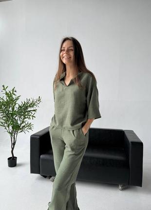 Льняной костюм